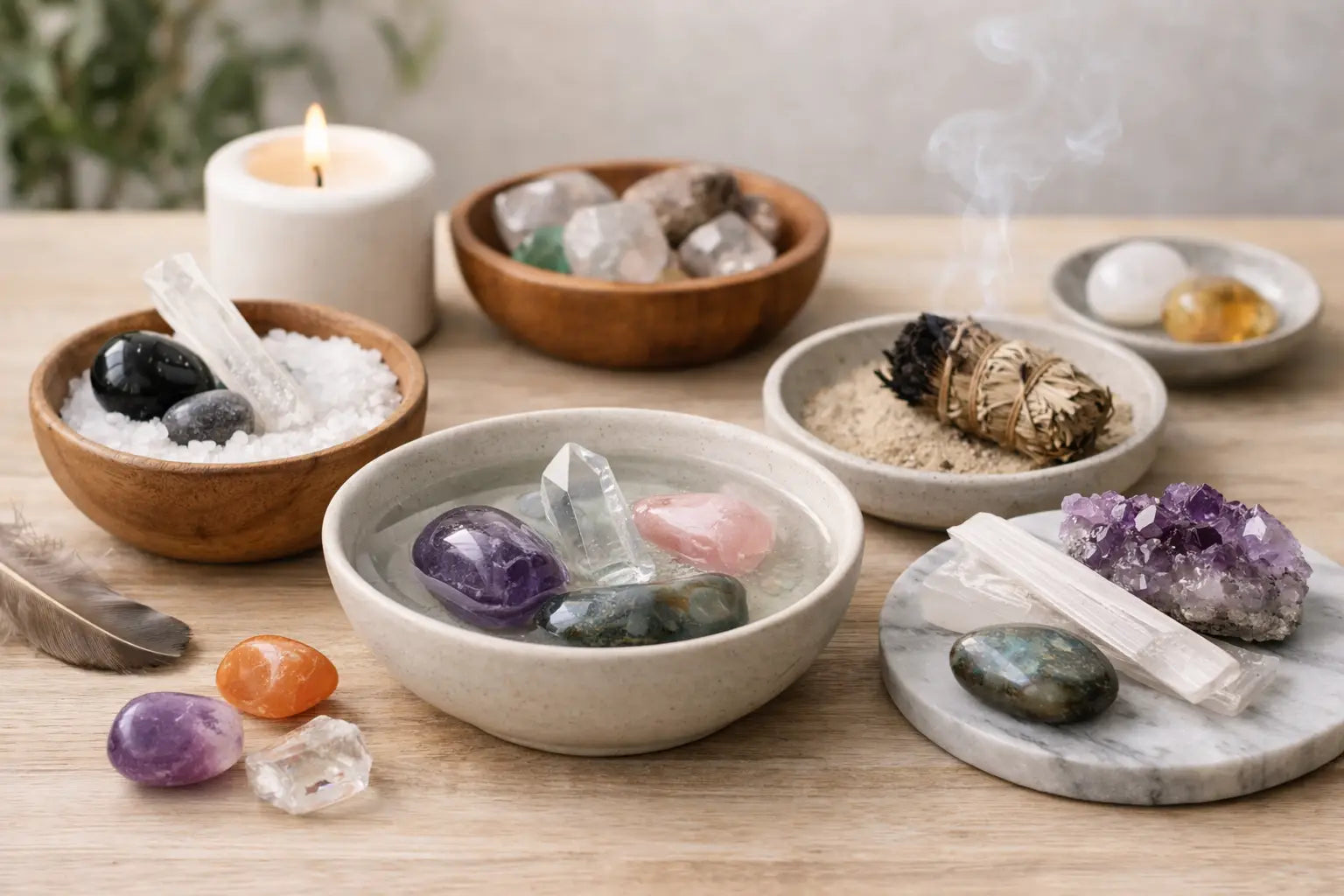 How to Cleanse Crystal Stones at Home