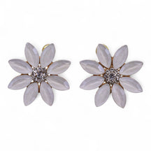 Vintage Glass Flowers Earrings – Stainless Steel