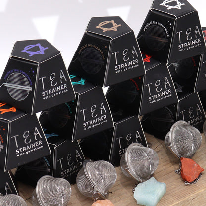 Raw Aquamarine Crystal Tea Strainer – Mental Clarity Infuser