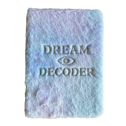 Textured book with 'Dream Decoder' embossed