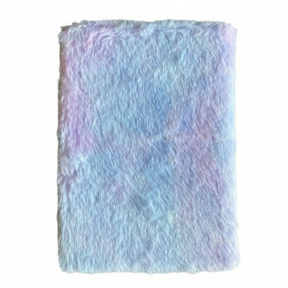 Pastel plush “Dream Decoder” journal with glowing silver all-seeing eye embroidery