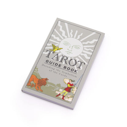 Goddess Arcana Tarot Deck fanned out with celestial goddess illustrations, guidebook and royal blue box