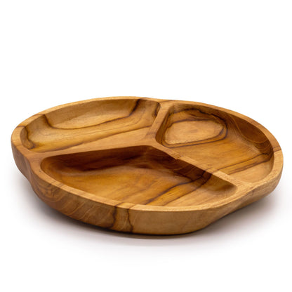 Side view of bowl demonstrating low profile, round shape and smooth finish