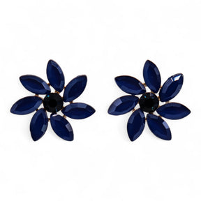 Vintage Glass Flowers Earrings – Stainless Steel