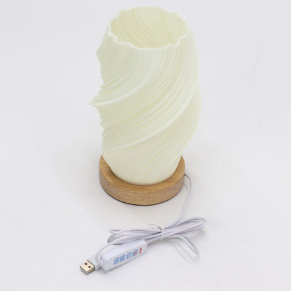 USB cable connected to laptop or power bank, highlighting convenient portable power source