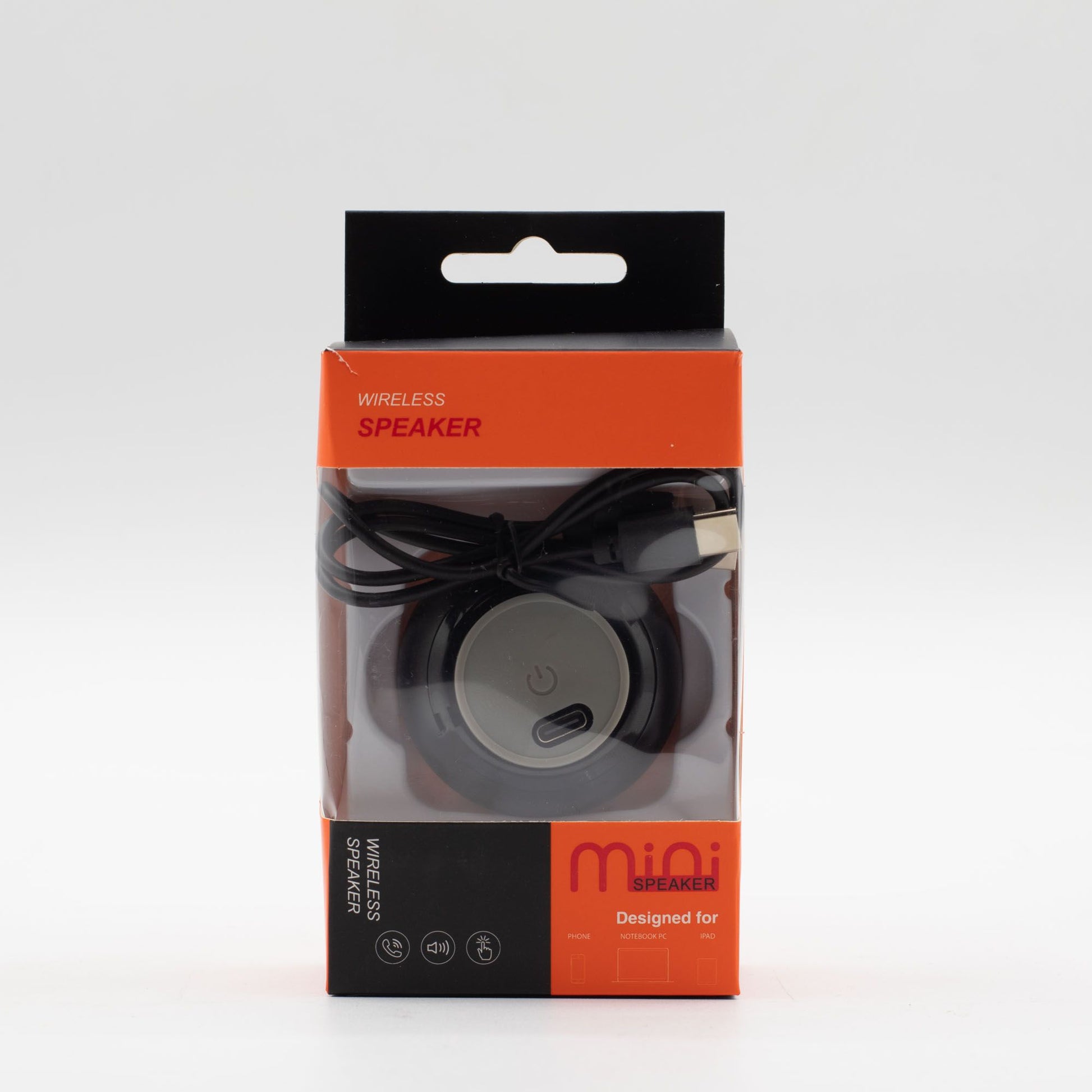 Boxed set including speaker, USB cable, user manual and cord, ready for gifting or unboxing