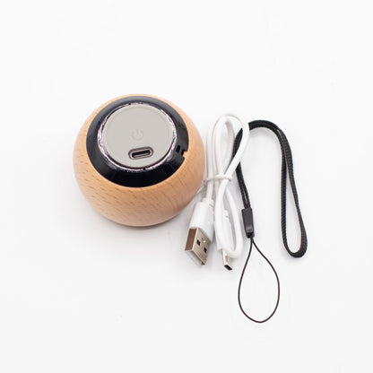 Wooden Mandela Effect Mini Speaker – Natural Wood 3W Bluetooth
