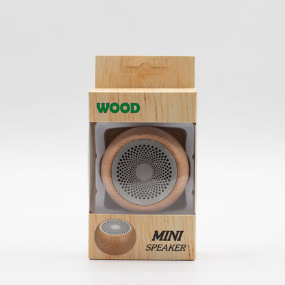 Wooden Mandela Effect Mini Speaker – Natural Wood 3W Bluetooth